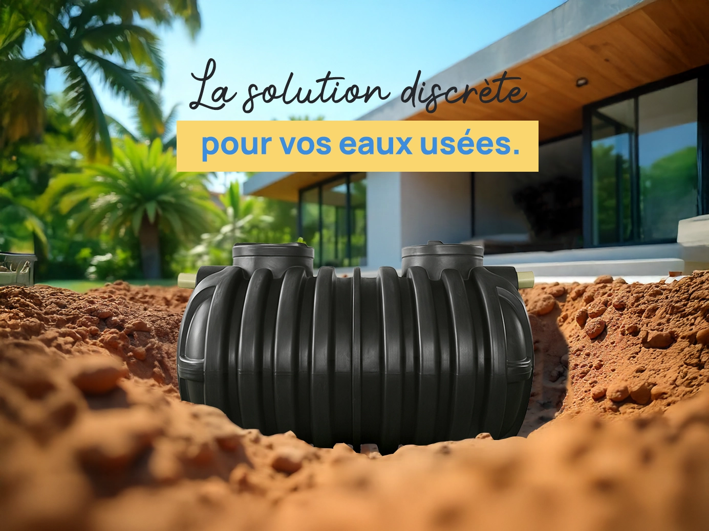 Notre solution discrète pour vos eaux usées