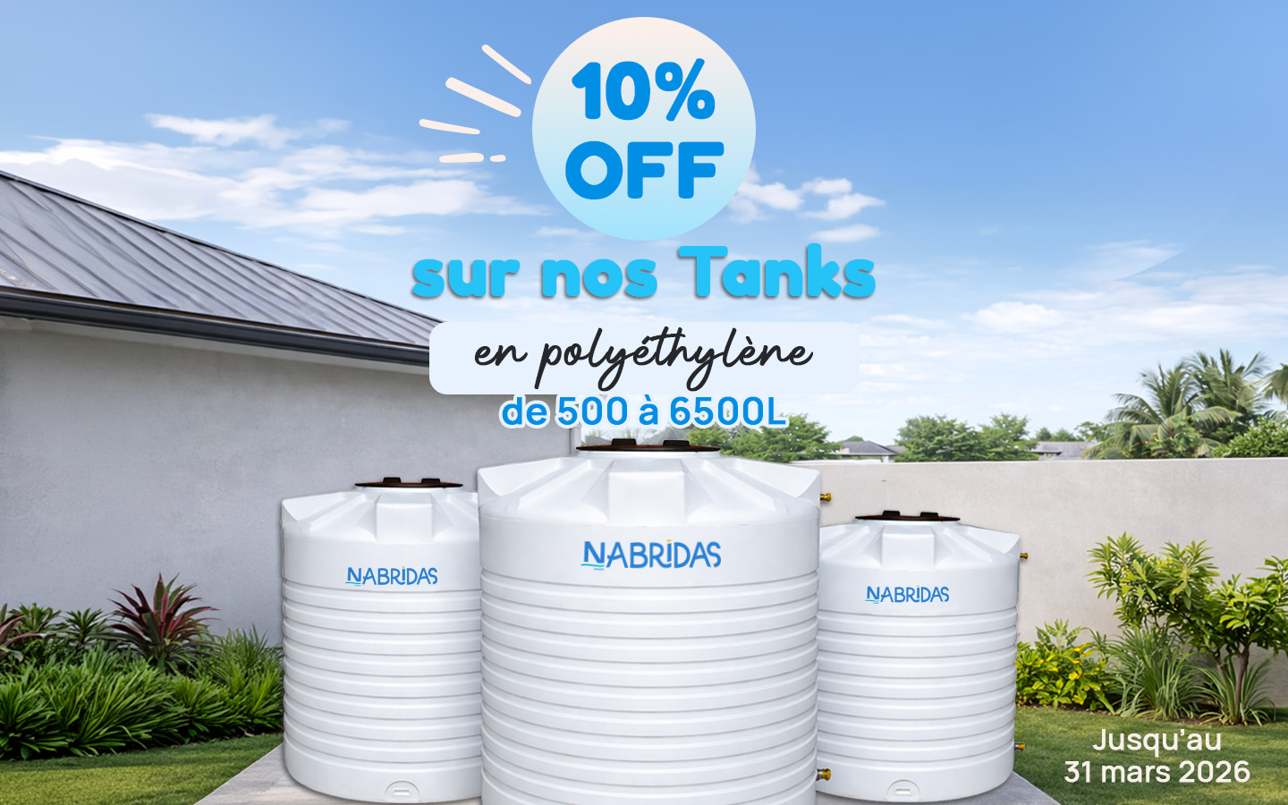 Promo Tanks ~ optimisez votre stockage d’eau !